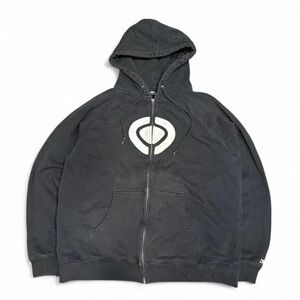Y2K C1RCA Skateboarding Logo Black Hoodie